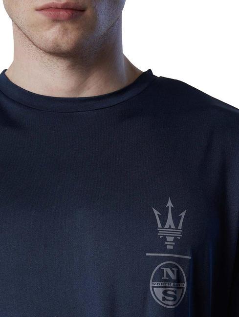 MASERATI Graphic print t-shirt navy blue - T-shirt
