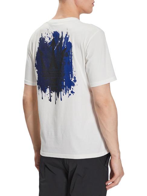 MASERATI Maxi print cotton T-shirt white - T-shirt