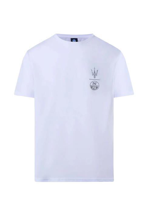 MASERATI Graphic print t-shirt white - T-shirt
