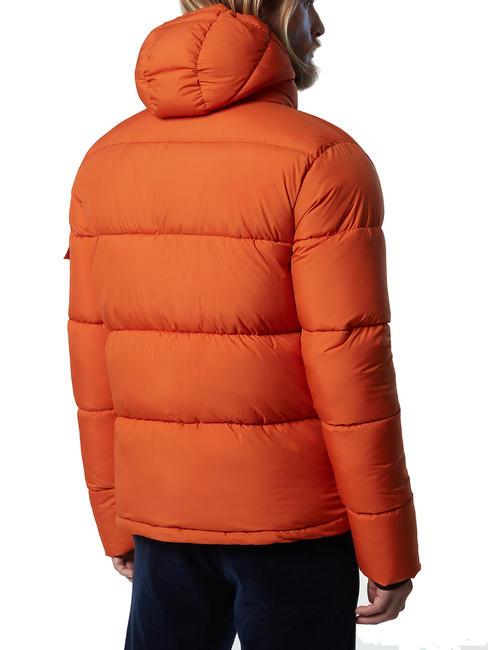 BEAM PUFFER Jacket with hood gold flame - Men's down jackets