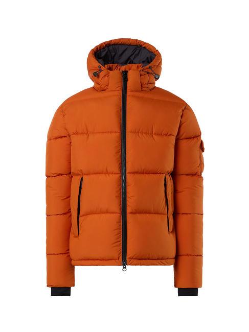BEAM PUFFER Jacket with hood gold flame - Men's down jackets