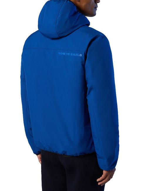 HOBART Jacket with hood ocean blue - Men's down jackets