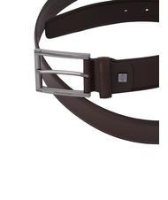 PIQUADRO MODUS RESTYLING Leather belt BROWN - Belts - 2