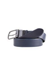PIQUADRO BLACK SQUARE Reversible leather belt - Belts