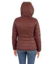 DEKKER SCIRE NY DOUBLE Double-sided down jacket with hood Cordovan leather - Tabasco - Women's down jackets - 6