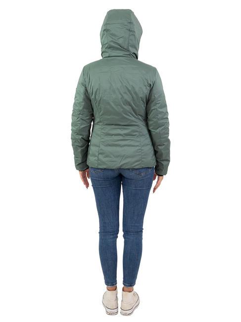 SCIRE NY DOUBLE Double-sided down jacket with hood dark forest - graphite blue - Women's down jackets