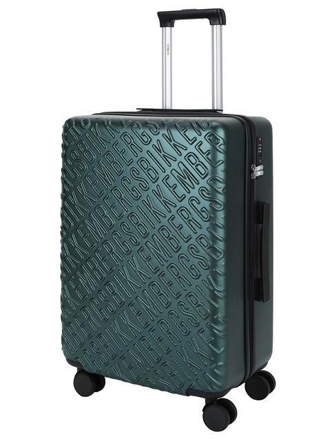 YUGINE Medium size trolley green - Rigid Trolley Cases