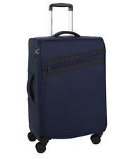 BIKKEMBERGS AUDRIK Medium size trolley blue - Semi-rigid Trolley Cases - 3