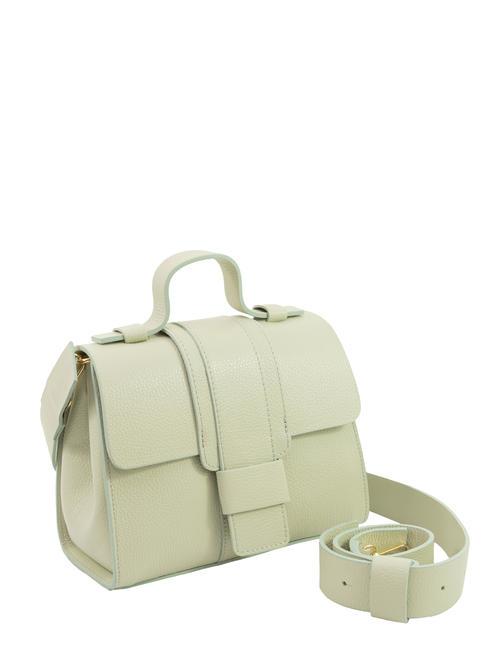 SABRINA Dollar leather satchel bag artic teal - Women’s Bags