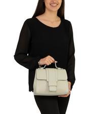 LESAC SABRINA Dollar leather satchel bag artic teal - Women’s Bags - 4