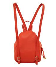 LESAC VANESSA Dollar leather backpack coral - Women’s Bags - 3