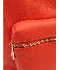 LESAC VANESSA Dollar leather backpack coral - Women’s Bags - 5