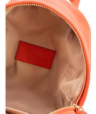 LESAC VANESSA Dollar leather backpack coral - Women’s Bags - 6