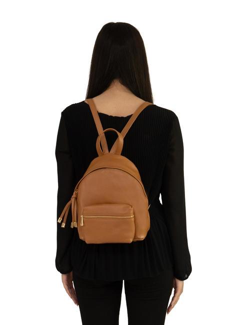 VANESSA Dollar leather backpack dark leather - Women’s Bags