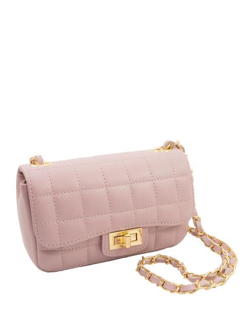 GIULIA Dollar leather chain shoulder bag millennial pink - Women’s Bags