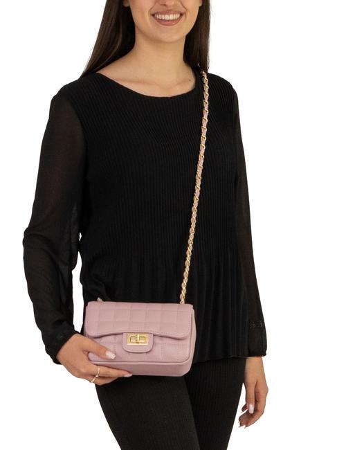 GIULIA Dollar leather chain shoulder bag millennial pink - Women’s Bags