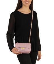 LESAC GIULIA Dollar leather chain shoulder bag millennial pink - Women’s Bags - 4