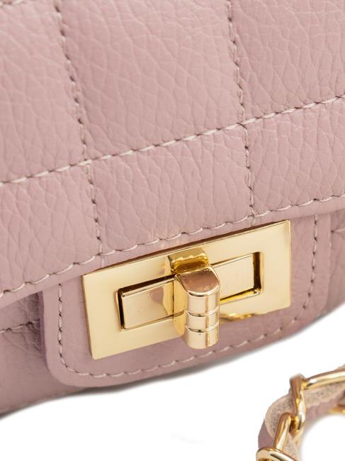 GIULIA Dollar leather chain shoulder bag millennial pink - Women’s Bags