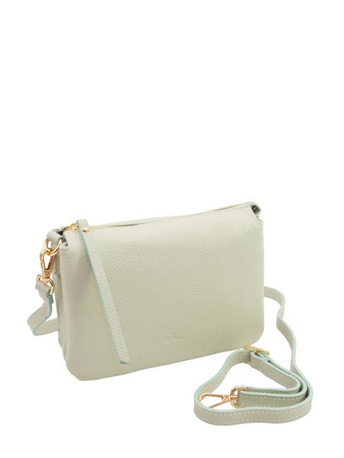 SIMONA Tris dollar leather shoulder bag artic teal - Women&rsquo;s Bags