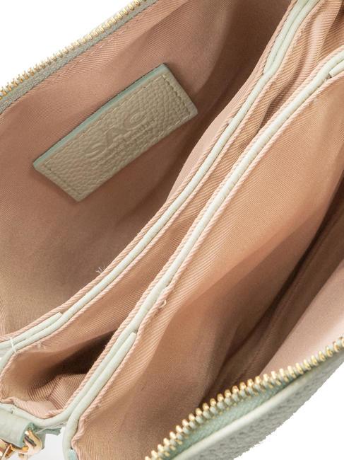 SIMONA Tris dollar leather shoulder bag artic teal - Women&rsquo;s Bags