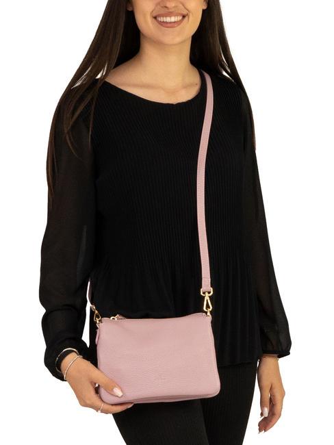 SIMONA Tris dollar leather shoulder bag millennial pink - Women’s Bags