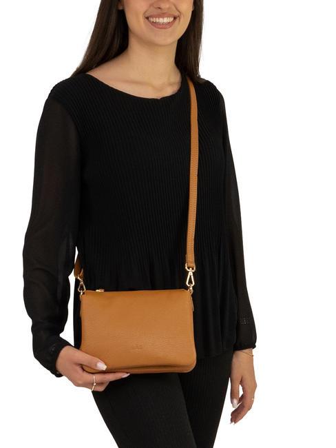 SIMONA Tris dollar leather shoulder bag dark leather - Women&rsquo;s Bags