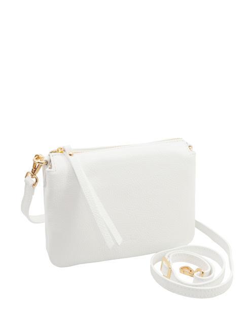 SIMONA Tris dollar leather shoulder bag optical white - Women’s Bags