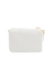 LESAC SIMONA Tris dollar leather shoulder bag optical white - Women’s Bags - 3