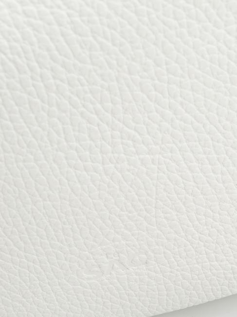 SIMONA Tris dollar leather shoulder bag optical white - Women’s Bags