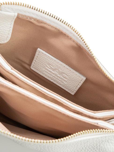 SIMONA Tris dollar leather shoulder bag optical white - Women’s Bags