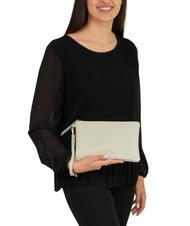 LESAC ROBERTA Dollar leather clutch bag artic teal - Women&rsquo;s Bags - 4