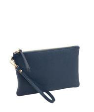 LESAC ROBERTA Dollar leather clutch bag jeans - Women’s Bags - 2