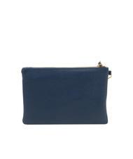 LESAC ROBERTA Dollar leather clutch bag jeans - Women’s Bags - 3