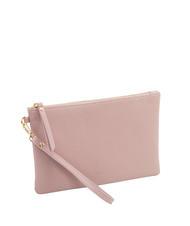 LESAC ROBERTA Dollar leather clutch bag millennial pink - Women’s Bags - 2