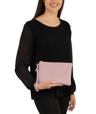 LESAC ROBERTA Dollar leather clutch bag millennial pink - Women’s Bags - 4