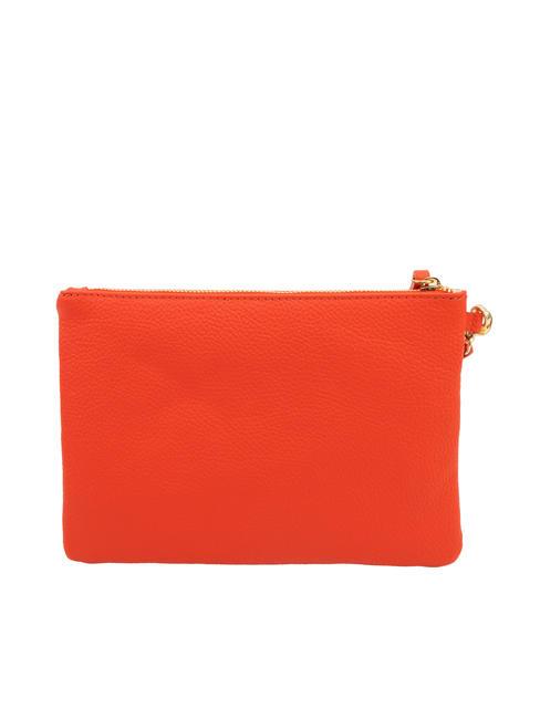ROBERTA Dollar leather clutch bag coral - Women&rsquo;s Bags