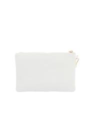 LESAC ROBERTA Dollar leather clutch bag optical white - Women’s Bags - 3
