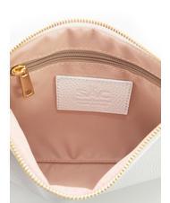 LESAC ROBERTA Dollar leather clutch bag optical white - Women’s Bags - 6