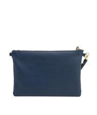 LESAC CLAUDIA Dollar leather clutch bag with shoulder strap jeans - Women’s Bags - 3