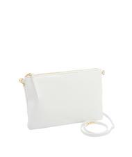 LESAC CLAUDIA Dollar leather clutch bag with shoulder strap optical white - Women&rsquo;s Bags - 2