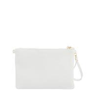 LESAC CLAUDIA Dollar leather clutch bag with shoulder strap optical white - Women&rsquo;s Bags - 3