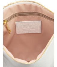 LESAC CLAUDIA Dollar leather clutch bag with shoulder strap optical white - Women&rsquo;s Bags - 7