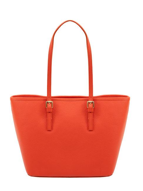 CHIARA Dollar leather shopper bag coral - Women’s Bags