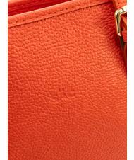 LESAC CHIARA Dollar leather shopper bag coral - Women’s Bags - 6