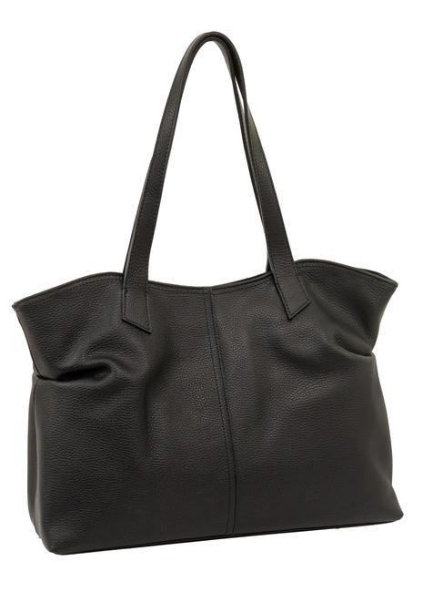 MARTINA Dollar leather shopper bag black - Women’s Bags
