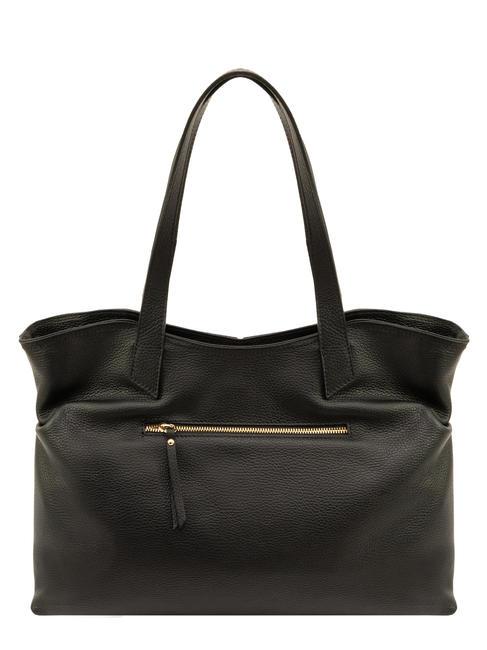 MARTINA Dollar leather shopper bag black - Women’s Bags