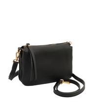 LESAC SIMONA Tris dollar leather shoulder bag black - Women’s Bags - 2