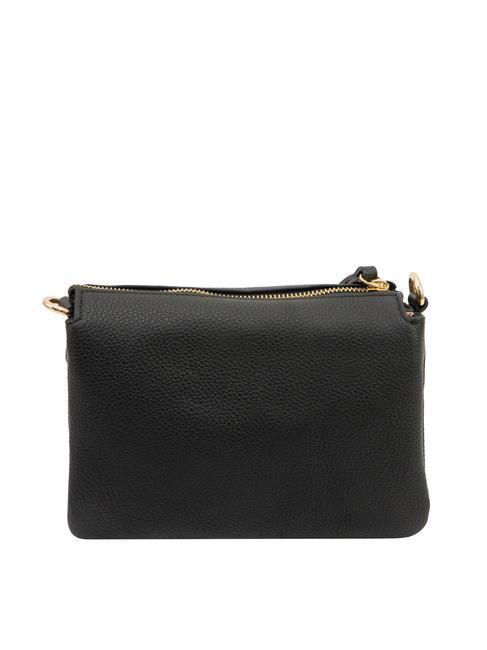 SIMONA Tris dollar leather shoulder bag black - Women’s Bags