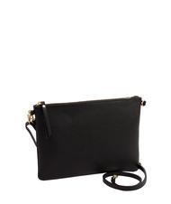 LESAC CLAUDIA Dollar leather clutch bag with shoulder strap - Women’s Bags