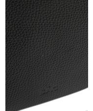 LESAC CLAUDIA Dollar leather clutch bag with shoulder strap black - Women’s Bags - 6